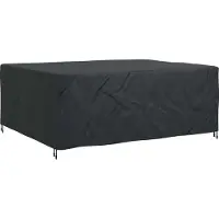 vidaXL Housse pour mobilier d'extérieur Noir 250 x 210 x 90 cm 420D