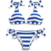 Gisela Bikini bleu / blanc