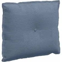 vidaXL Coussin de Dos Bleu 60 x 50 cm Tissu en velours côtelé