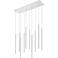 Nowodvorski Lighting Lustre LASER blanc 10xG9x10W en métal, dimensions : 130x70x20 cm, IP20, Lighting