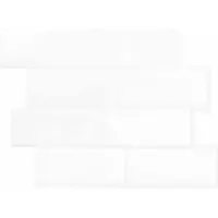 vidaXL : Carrelage pour métro, 50 pièces, blanc, 29 x 21 cm, en polyuréthane et PET