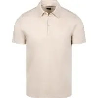 State of Art Polo Jersey Interlock Blanc Cassé