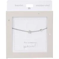 Depesche Bracelet argenté « Heart of Gold » avec la lettre R et un pendentif en forme de cur