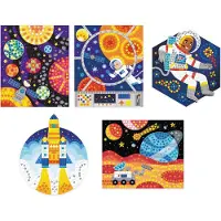 Janod Kit de mosaïque Space - Jouets créatifs pour enfants