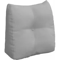 vidaXL Coussin de Dos Gris nuage 45 x 24 x 50 cm tissu