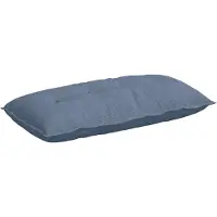vidaXL Dossier Coussin Bleu 100 x 50 cm Tissu velours côtelé