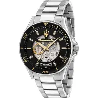 Maserati Montre à affichage analogique argent