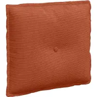 vidaXL Coussin De Dos Rouge Orange 50 X 45 Cm Tissu En Velours Côtelé