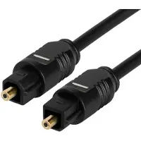 Techly 2m Toslink/Toslink câble audio Noir