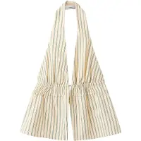 Mango Haut 'TATIN' jaune pastel / vert