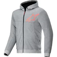 Alpinestars Veste/Sweat À Capuche Chrome V2 Gris/Rouge taille: S