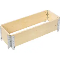 Garronda Rehausse en bois pour palette Caisse de rangement en bois Caisse en bois Natural 80/30