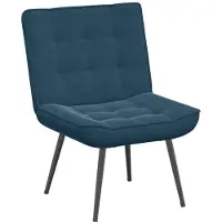 vidaXL Chaise de relaxation bleu 64x74x84 cm velours