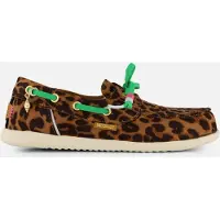 HeyDude Slip ons Harbor Breeze Lo Premium Leopard femmes - Marron - 37