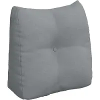 vidaXL Coussin de Dos Gris clair 45 x 24 x 50 cm tissu