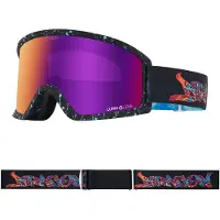 Dragon alliance Dx3 Plus Otg Bonus Ski Goggles Noir Lumalens Purple Ion/CAT3+Lumalens Violet/CAT1 Homme,Femme