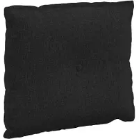 vidaXL Coussin de Dos Noir 60 x 19 x 50 cm tissu