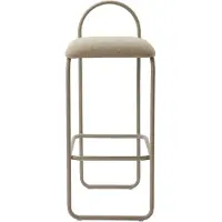 AYTM Angui High Chaise de Bar 92.5 cm | Taupe Boucle