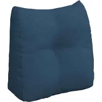 vidaXL Coussin de Dos Bleu 45 x 24 x 50 cm tissu