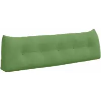 vidaXL Coussin de Dos Vert clair 160 x 24 x 50 cm Velours