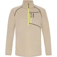 Protest Kody Half Zip Long Sleeve T-shirt Beige S Homme