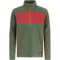Protest Marnix Half Zip Long Sleeve T-shirt Vert 164 cm Garçon
