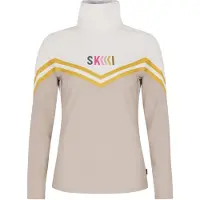 Protest Pull de Ski Protest Femme Prtmerci 1/4 Zip Bamboo Beige-XS