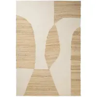 Broste Copenhagen Tapis Lumi naturel/blanc 140x200cm