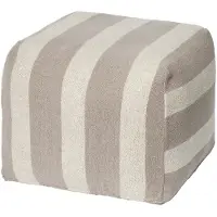 Broste Copenhagen Pouf Sigrid gris/beige