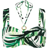 Triumph Hauts de bikini ' Red Label Summer Palm ' vert / blanc