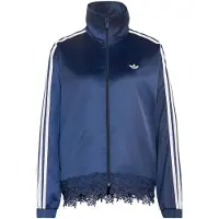 Adidas Originals Satin Lace Firebird Loose Full Zip Sweatshirt Bleu 2XS Femme