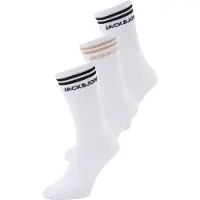 Jack & Jones Chaussettes 'JACOLLIE' beige / noir / blanc