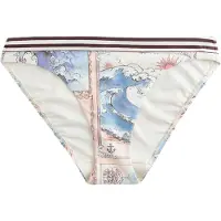 Next Bas de bikini crème / bleu roi / brun foncé / rosé