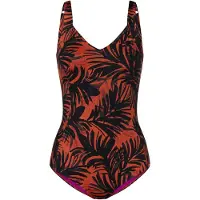 Triumph Maillot de bain ' Red Label Summer Palm ' orange foncé / noir
