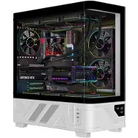 ITek NETRON CURVED, Tour, PC, Blanc, ATX, ITX, Micro ATX, Gaming, Bleu, Vert, Rouge