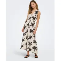 ONLY Robe 'ONLPalima' cyclamen / noir / blanc cassé