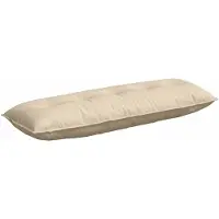 vidaXL Coussin de Dos Crème 140 x 19 x 50 cm tissu