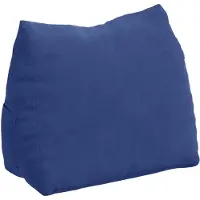 vidaXL Coussin dorsal bleu police 45 x 20 x 35 cm Tissu velours côtelé