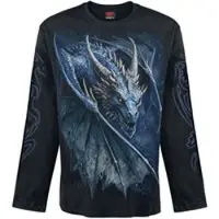 Spiral T-shirt manches longues de - STORM DRAGON - Longsleeve - M - XXL - pour Homme - noir - Taille XXL