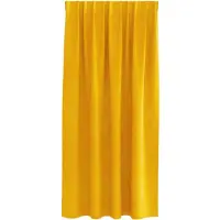 vidaXL Rideaux 2 pcs jaune moutarde 140 x 175 cm Velours