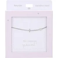 Depesche Bracelet « Heart of Gold » couleur argent avec la lettre I pour femme