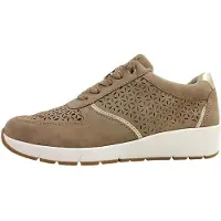 Jana - Baskets lacées de sport, couleur beige, pour le quotidien