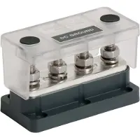 Bep Marine Busbar 4 Studs Noir,Argenté 500 A