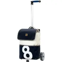 Andersen Shopper Valisette 'Unus' bleu marine / blanc