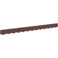 vidaXL Jupe de store de rechange, rayée marron, 2,5 m, polyester