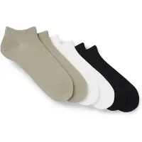 HUGO Lot de six paires de chaussettes basses en coton mélangé avec logos