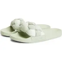 Tommy Hilfiger Mule 'Embossed Braided Strap' vert clair