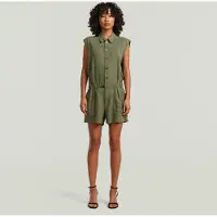 G-Star Summer Regular Fit Sleeveless Romper Vert 2XL Femme