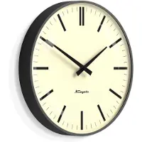 Newgate Radio City - Horloge murale - Gris - Lignes