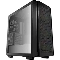 DeepCool MID TOWER CASE CG560 Fenêtre latérale, Noir, Mid-Tower, Alimentation incluse Non